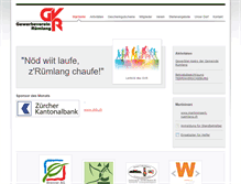 Tablet Screenshot of gewerbe-ruemlang.ch